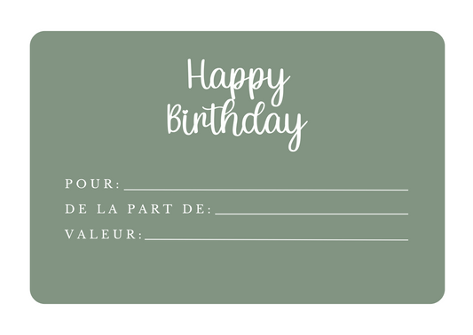 Carte Cadeau